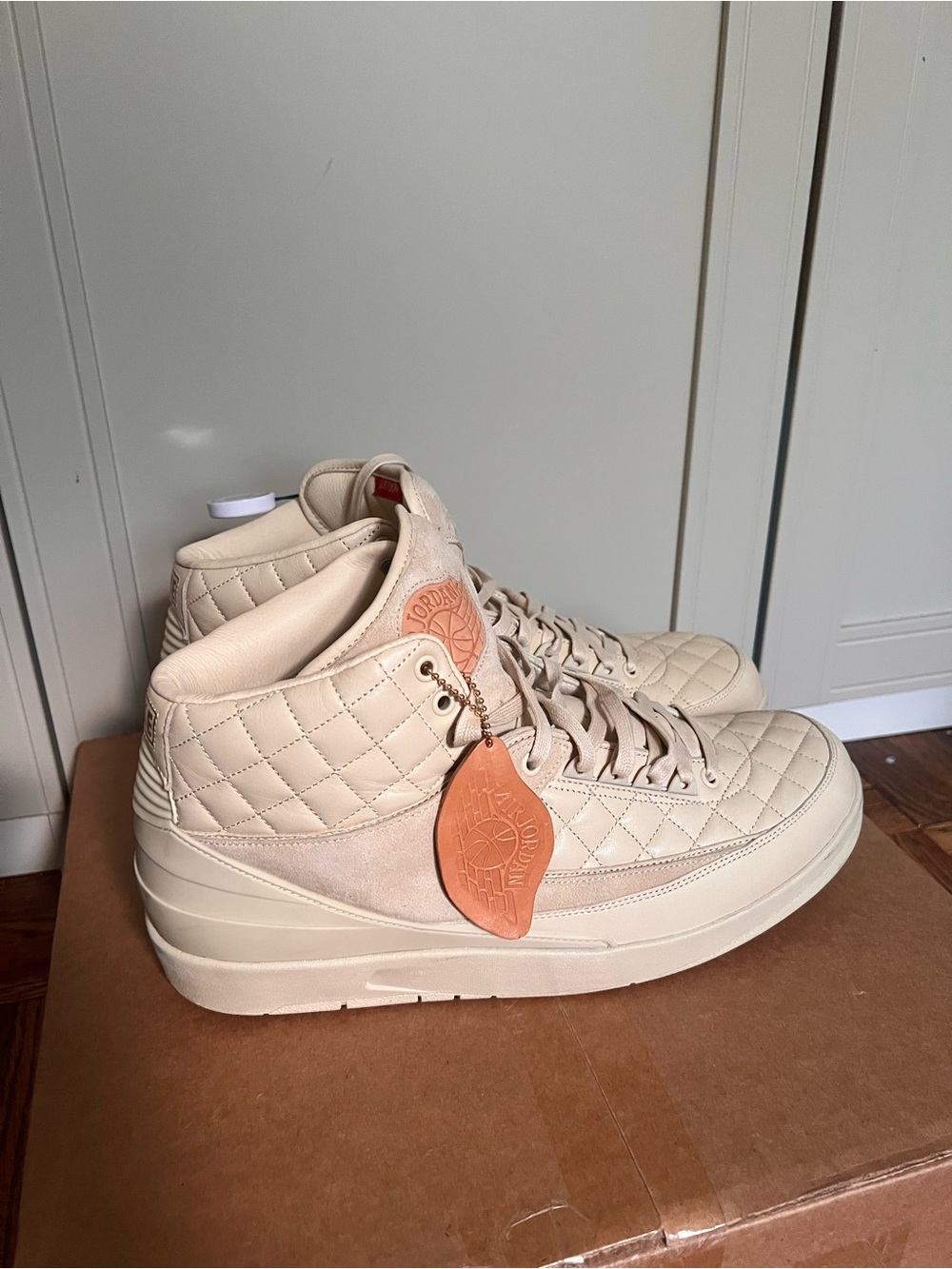 Size 14 - Just Don x Air Jordan 2 Retro Beach Tan Vintage Rare Size